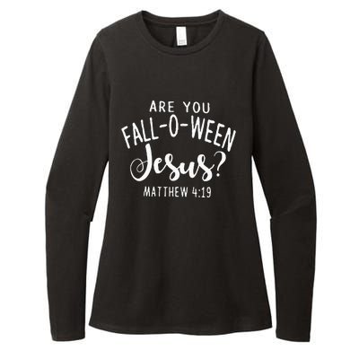 Are You Fall O Ween Jesus Funny Halloween Gift Womens CVC Long Sleeve Shirt