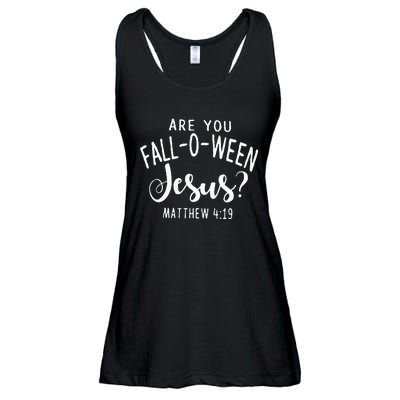 Are You Fall O Ween Jesus Funny Halloween Gift Ladies Essential Flowy Tank