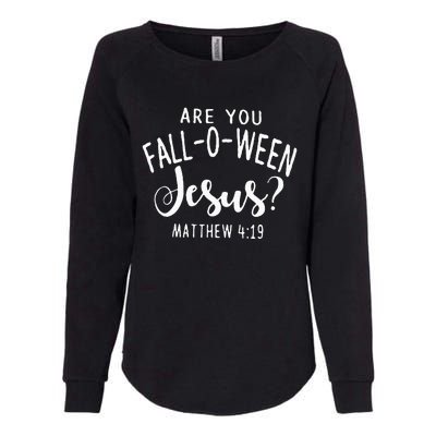 Are You Fall O Ween Jesus Funny Halloween Gift Womens California Wash Sweatshirt