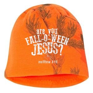 Are You FallOWeen Jesus Funny Pumpkin Christian Halloween Kati - Camo Knit Beanie