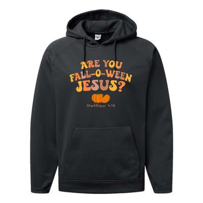 Are You Falloween Jesus Matthew Christian Faith Halloween Performance Fleece Hoodie