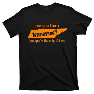 Are You From Tennessee Because Youre The Only Ten I See T-Shirt