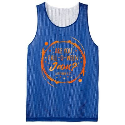 Are You Falloween Jesus Christian Halloween Party Costume Gift Mesh Reversible Basketball Jersey Tank