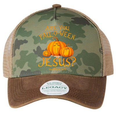 Are You FallOWeen Jesus Christian Halloween Pumpkin Legacy Tie Dye Trucker Hat