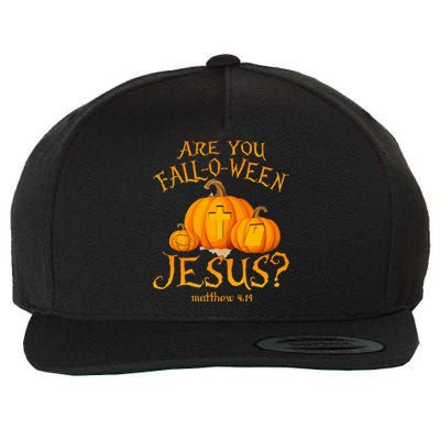 Are You FallOWeen Jesus Christian Halloween Pumpkin Wool Snapback Cap