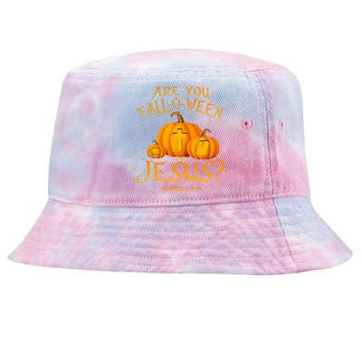 Are You FallOWeen Jesus Christian Halloween Pumpkin Tie-Dyed Bucket Hat