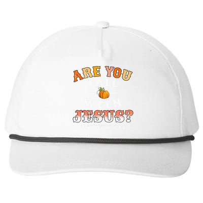 Are You Falloween Jesus Matthew Christian Faith Halloween Snapback Five-Panel Rope Hat