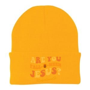 Are You Falloween Jesus? Cute Funny Halloween Fall Knit Cap Winter Beanie