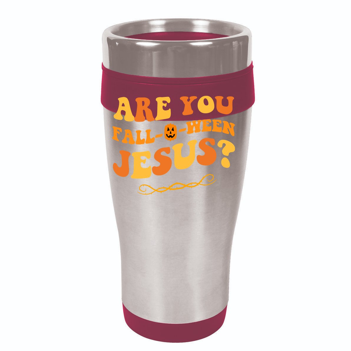 Are You Falloween Jesus? Cute Funny Halloween Fall V-Neck T-Shirt