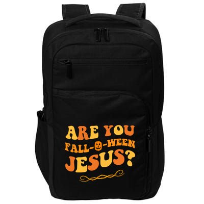 Are You Falloween Jesus? Cute Funny Halloween Fall Impact Tech Backpack