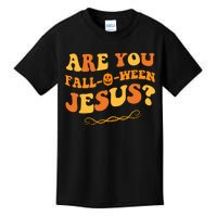 Are You Falloween Jesus? Cute Funny Halloween Fall Kids T-Shirt