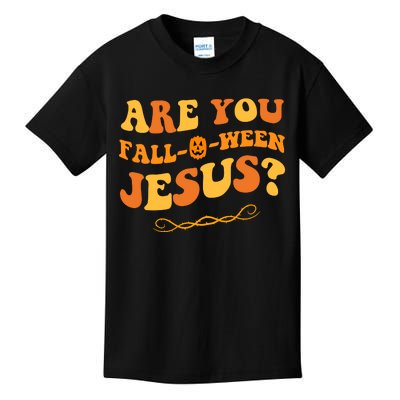 Are You Falloween Jesus? Cute Funny Halloween Fall Kids T-Shirt