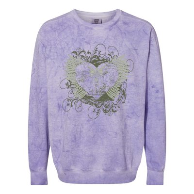 A.esthetic Y.2k f.airy w.ings skeleton alt g.runge Colorblast Crewneck Sweatshirt