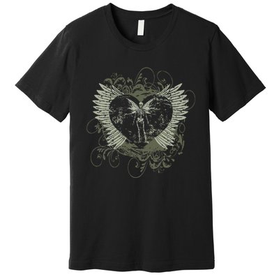 A.esthetic Y.2k f.airy w.ings skeleton alt g.runge Premium T-Shirt