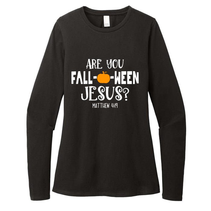 Are You FallOWeen Jesus Halloween Christian Pumpkin Lover Womens CVC Long Sleeve Shirt