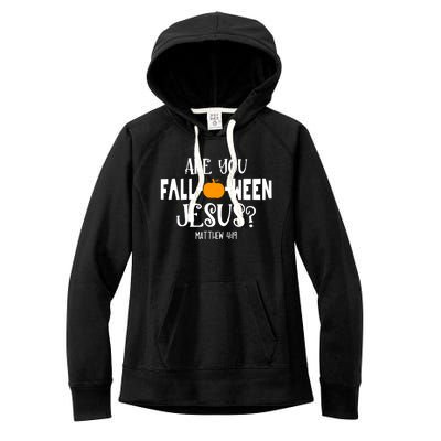 Are You FallOWeen Jesus Halloween Christian Pumpkin Lover Women's Fleece Hoodie