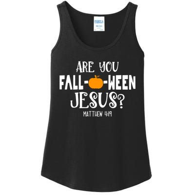 Are You FallOWeen Jesus Halloween Christian Pumpkin Lover Ladies Essential Tank