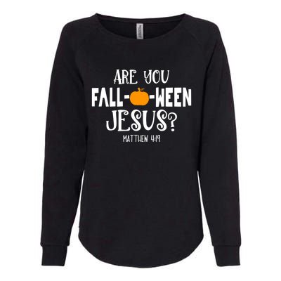 Are You FallOWeen Jesus Halloween Christian Pumpkin Lover Womens California Wash Sweatshirt