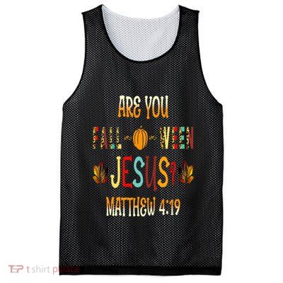 Are You Fall O Ween Jesus Following Christian Halloween Mesh Reversible Basketball Jersey Tank