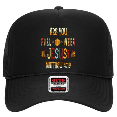 Are You Fall O Ween Jesus Following Christian Halloween Trucker Hat