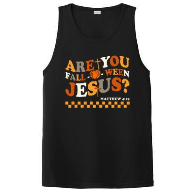 Are You Falloween Jesus Christian Halloween Pumpkin PosiCharge Competitor Tank