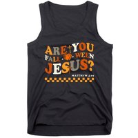 Are You Falloween Jesus Christian Halloween Pumpkin Tank Top