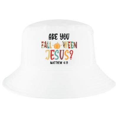 Are You Falloween Jesus Funny Pumpkin Christian Halloween Cool Comfort Performance Bucket Hat