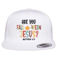 Are You Falloween Jesus Funny Pumpkin Christian Halloween Flat Bill Trucker Hat