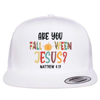 Are You Falloween Jesus Funny Pumpkin Christian Halloween Flat Bill Trucker Hat