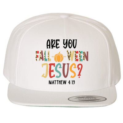 Are You Falloween Jesus Funny Pumpkin Christian Halloween Wool Snapback Cap