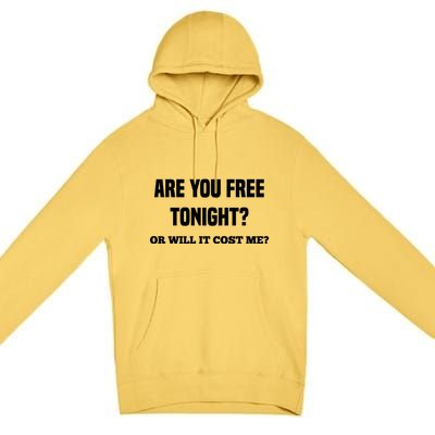 Are You Free Tonight Or Will It Gonna Cost Me? Gift Premium Pullover Hoodie