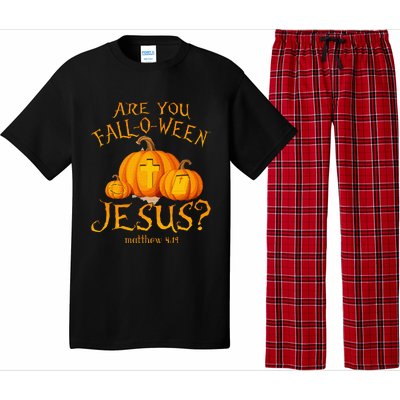 Are You Fall O Ween Jesus Christian Halloween Pumpkin Pajama Set