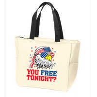 Are You Free Tonight 4th Of July Independence Day Bald Eagle Zip Tote Bag