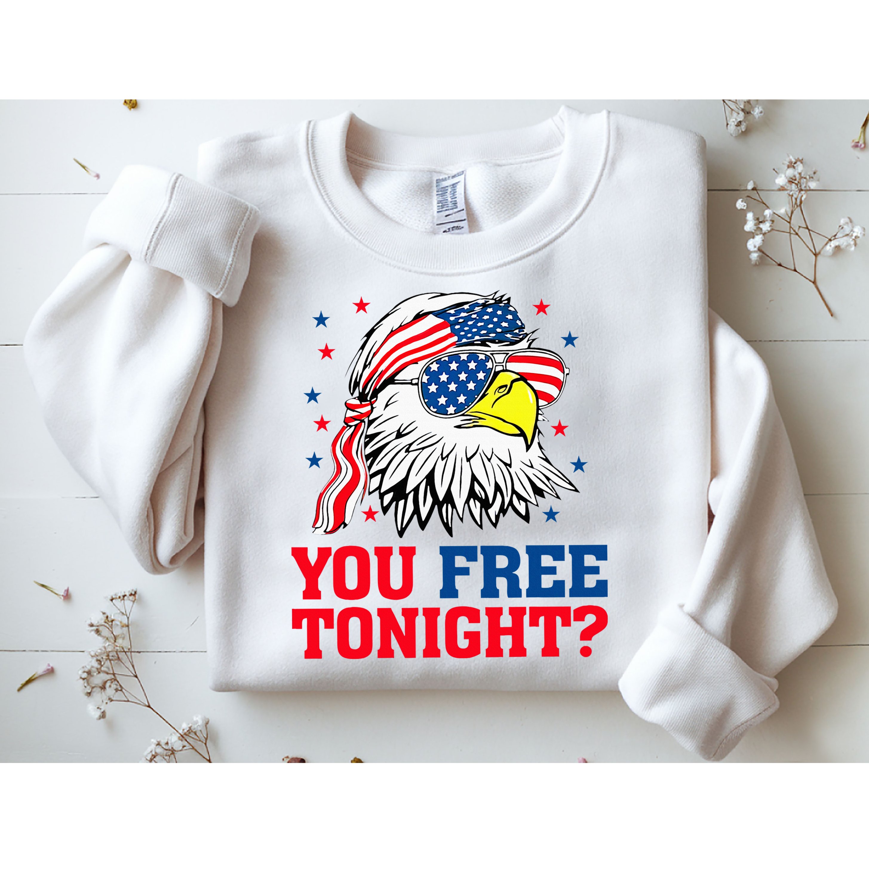 Are You Free Tonight 4th Of July Independence Day Bald Eagle Sweatshirt