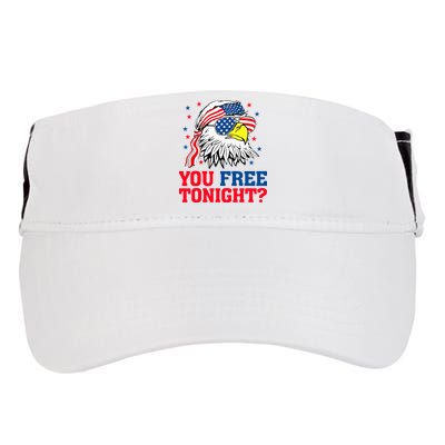 Are You Free Tonight 4th Of July Independence Day Bald Eagle Adult Drive Performance Visor