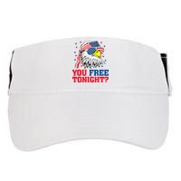 Are You Free Tonight 4th Of July Independence Day Bald Eagle Adult Drive Performance Visor