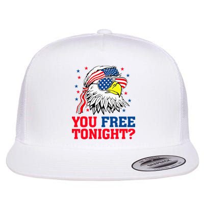 Are You Free Tonight 4th Of July Independence Day Bald Eagle Flatbill Hat