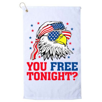 Are You Free Tonight 4th Of July Independence Day Bald Eagle Golf Towel