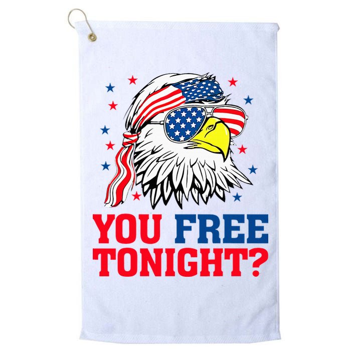 Are You Free Tonight 4th Of July Independence Day Bald Eagle Golf Towel