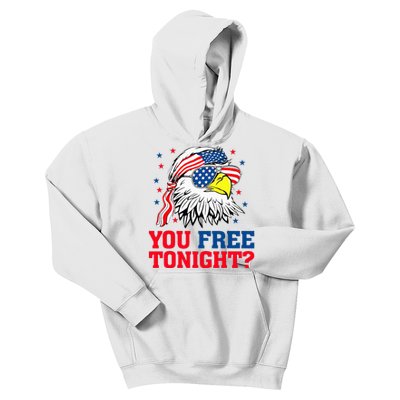 Are You Free Tonight 4th Of July Independence Day Bald Eagle Kids Hoodie