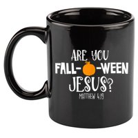 Are You Falloween Jesus Halloween 11oz C Handle Ceramic Mug