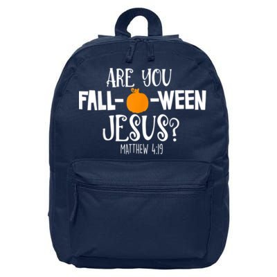 Are You Falloween Jesus Halloween 16 in Basic Backpack