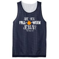 Are You Falloween Jesus Halloween Mesh Reversible Basketball Jersey Tank