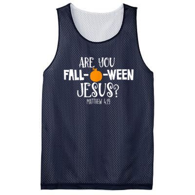 Are You Falloween Jesus Halloween Mesh Reversible Basketball Jersey Tank