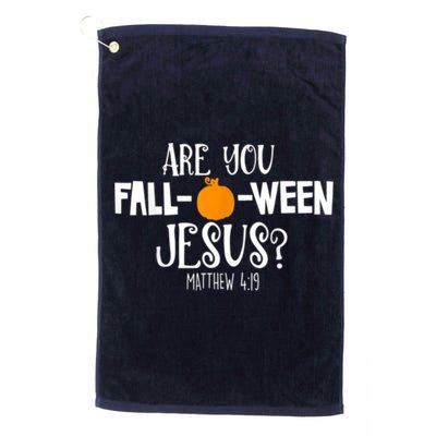 Are You Falloween Jesus Halloween Golf Towel
