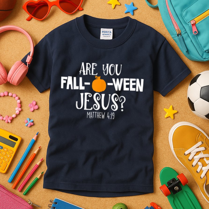 Are You Falloween Jesus Halloween Kids T-Shirt