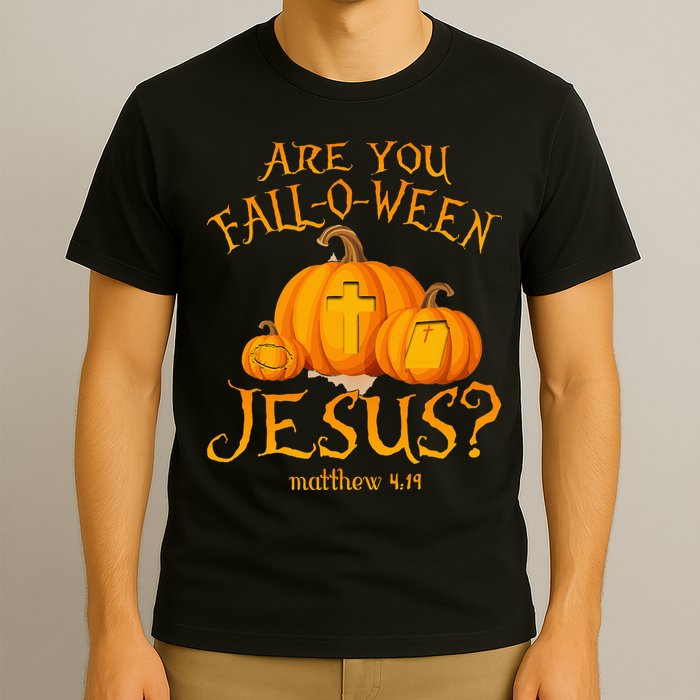 Are You Fall O Ween Jesus Christian Halloween Pumpkin T-Shirt