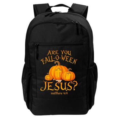 Are You Fall O Ween Jesus Christian Halloween Pumpkin Backpack