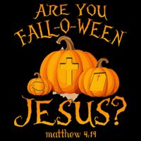 Are You Fall O Ween Jesus Christian Halloween Pumpkin Drawstring Bag