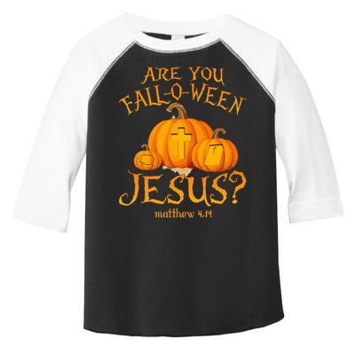Are You Fall O Ween Jesus Christian Halloween Pumpkin Toddler Fine Jersey T-Shirt